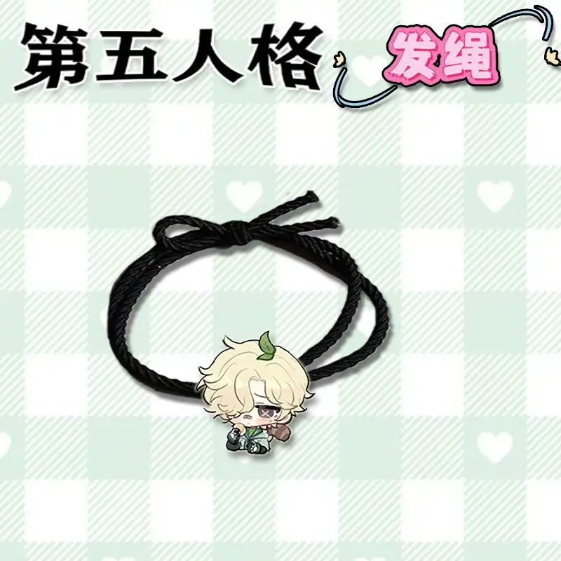 9 قطعة الهوية الخامس أنيمي إيما وودز ايسوب كارل حبل الشعر Kawaii عالية المرونة عقال الكرتون فتاة امرأة إكسسوارات الشعر هدايا