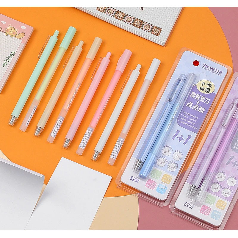 Pen Type Dot Glue Color Quick-drying Glue Pen Carving Knife Pen Utility Knife Portable Combination Art Hand Account