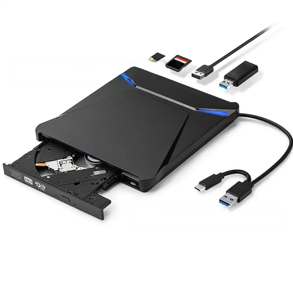 New Multifunctional USB External DVD High-speed Burner Computer Optical Hard External Laptop Drive Drive Portable TypeC K6O1