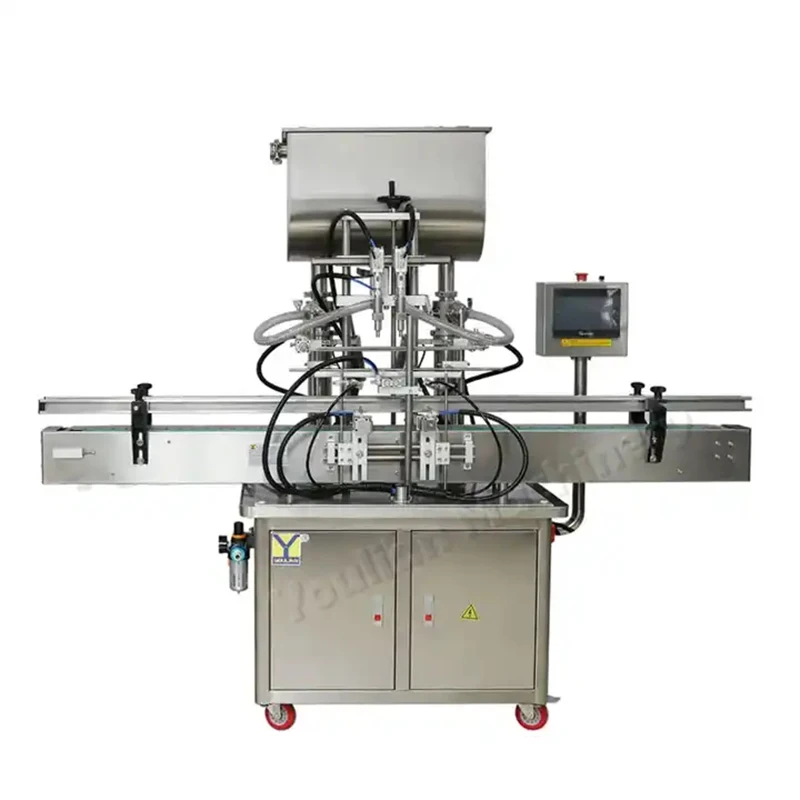 GT2T-2G Electric Automatic Piston Honey Filler Machine New Food Production Line Beverage Tomato Sauce Paste Shampoo Vial Bottles