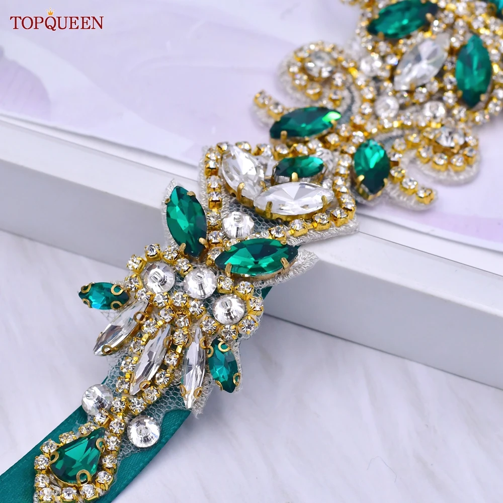 TOPQUEEN S12-KL Váy Cưới Cô Dâu Dây Vàng Handmade Cao Cấp Tất Nữ Phụ Kiện Hàng Ngày Dạ Hội BẦU KẺ Kim Cương Giả