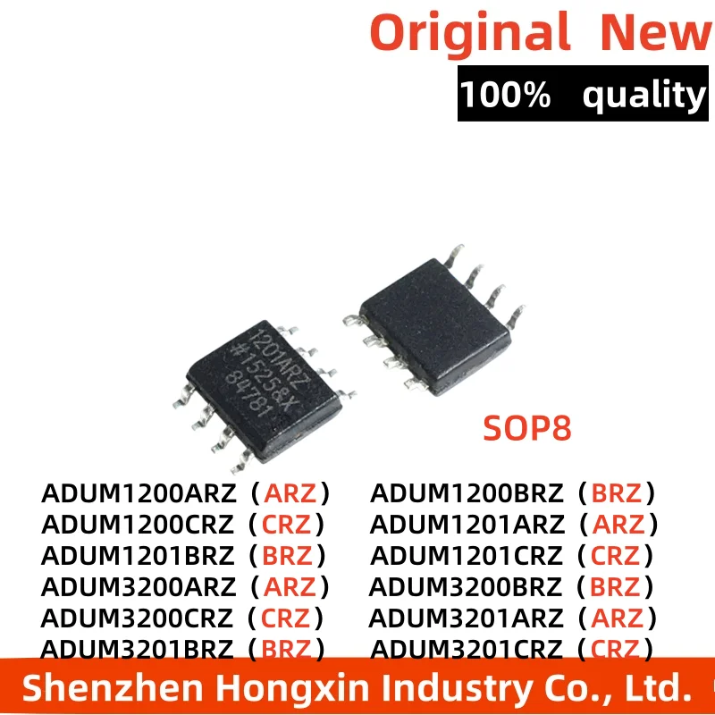 

5-10 pieces of 1200 3200 3201 ADUM1201ARZ BRZ CRZ SMT SOP8 dual channel digital isolator IC chip
