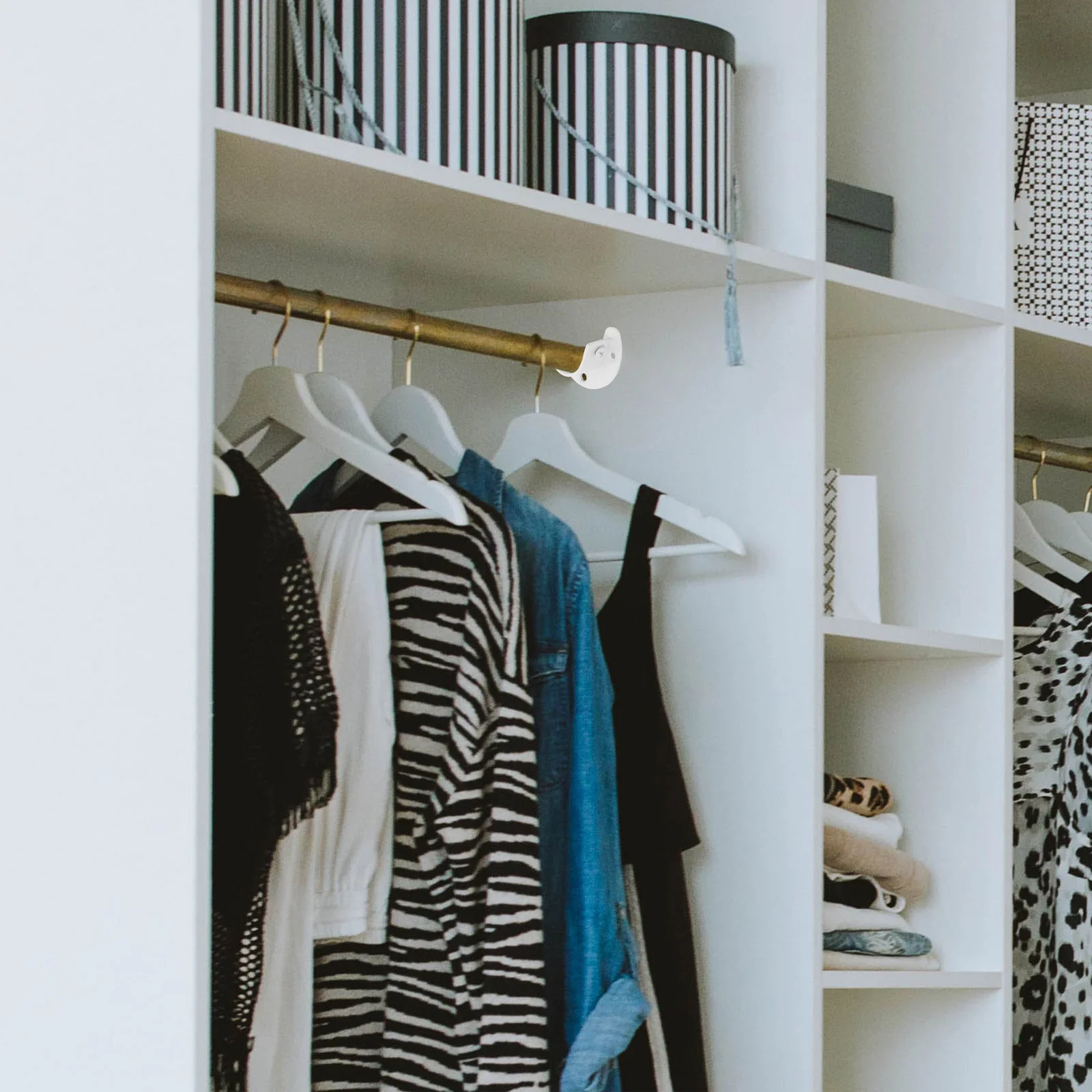 4 قطعة الثقيلة خزانة من الفولاذ المقاوم للصدأ نهاية قضيب يدعم 1-14 بوصة أقطاب U-شكل دش الستار قوس خزانة قضيب قوس