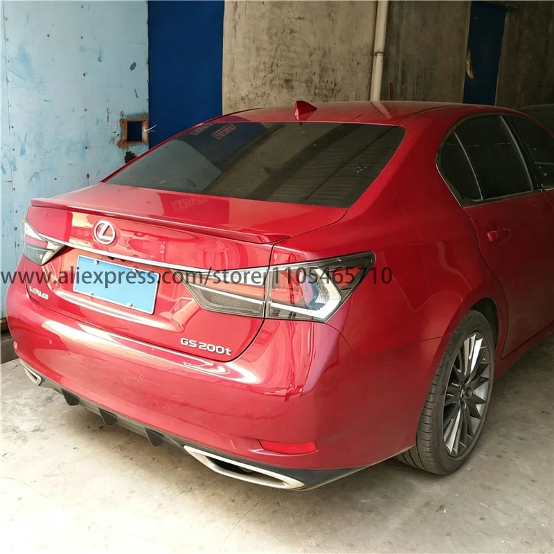 For Lexus GS 2012-2018 GS250 GS300 GS350 GS450 Drill-Free Rear Trunk Spoiler Custom Exterior Mod Accessories - view 5