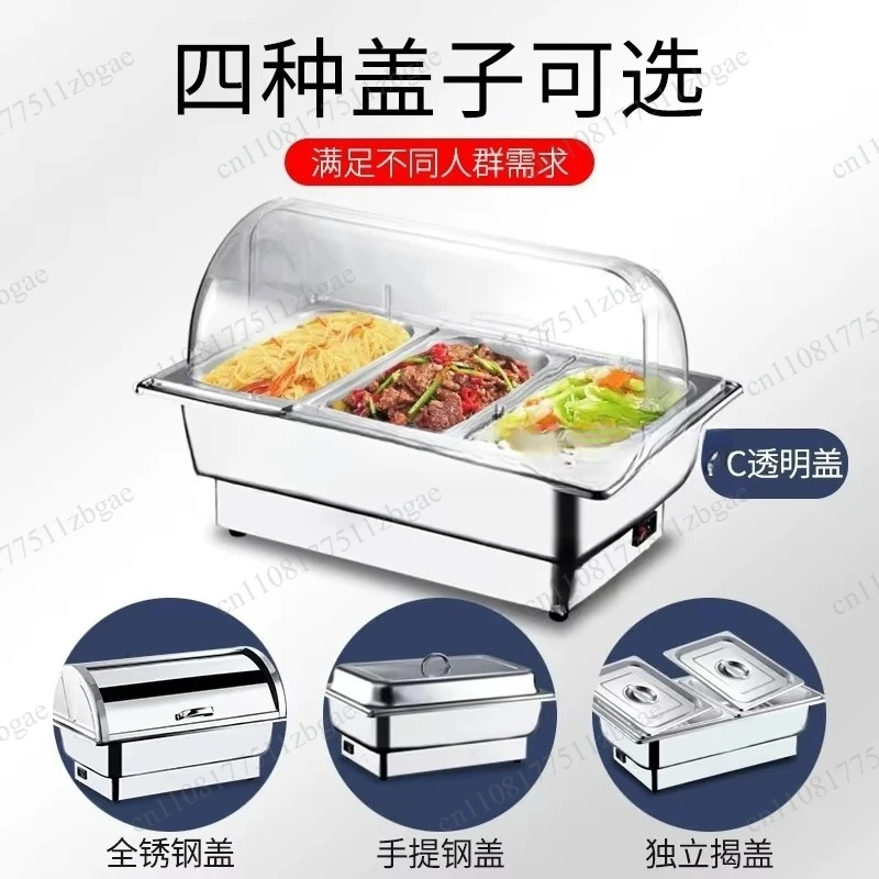 Insulation Furnace Stainless Steel Electric Heating Restaurant Furnace Commercial Hotelt Furnace Canteen Visual