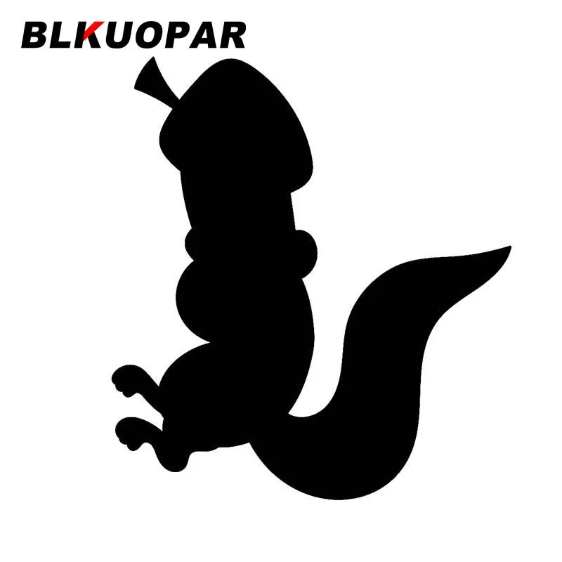 BLKUOPAR for Cartoon Cute Squirrel Carrying Walnuts Doodle Car Stickers Personality Decals Waterproof Vehicle Vinyl Car Wrap