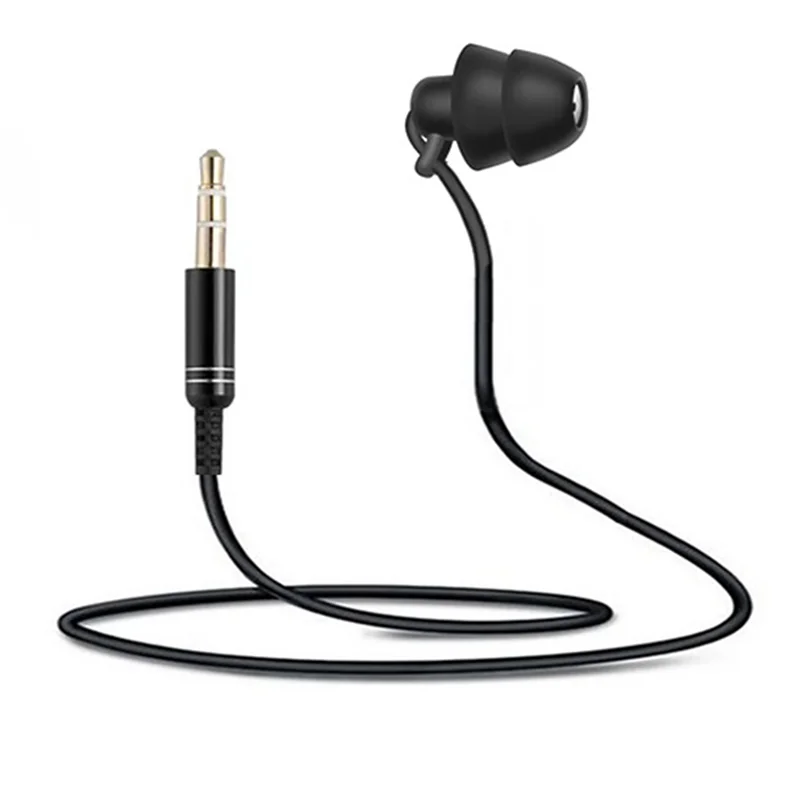 Short Cable Unilateral Headset Extension Cable Earpiece in Ear Single Earbud Silicone Earbud 3.5mm Jack for Phone