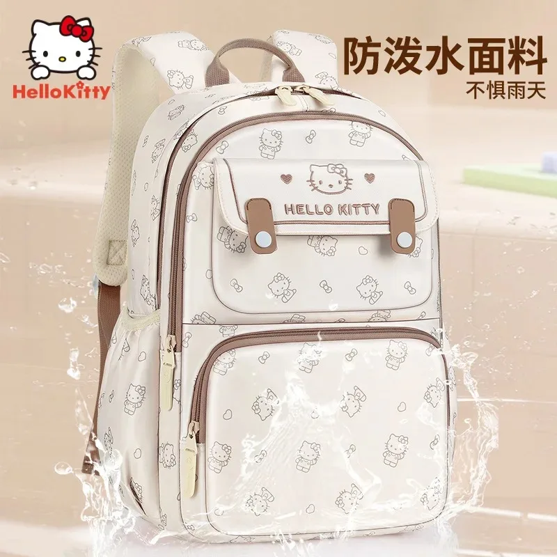 Sanrio Hello Kitty Schattige Schooltassen Meisjes Grote Capaciteit Lichte Schooltassen Studenten Stripboeken Mode Meisjes Middelbare Scholieren