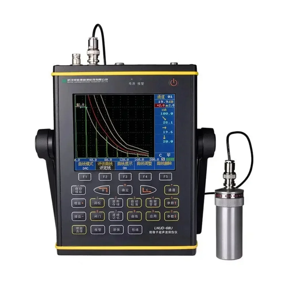 Détecteur de défauts à ultrasons numérique, plage de test de 0 à 9999mm, TFT de 5.7 pouces