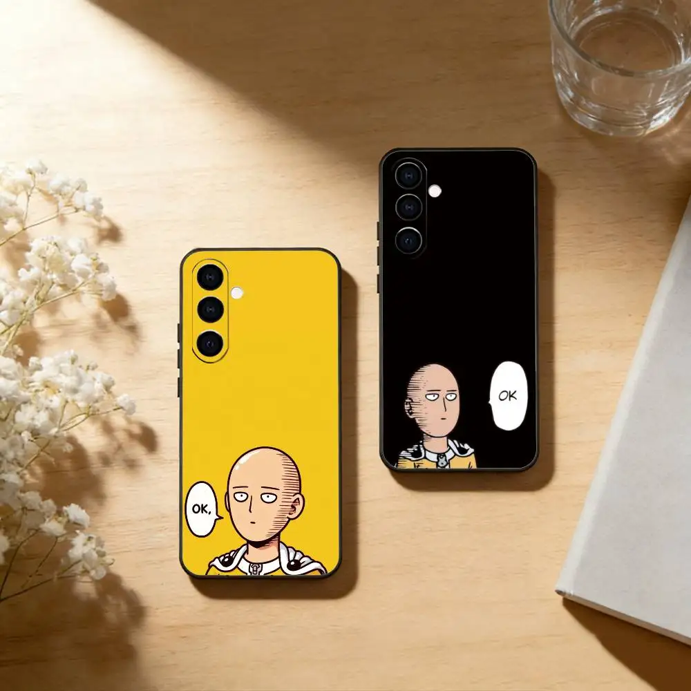 One-Punch Man Saitama  Phone Case Black Silicone Soft For Samsung Galaxy A73,A72,A71,A70,A53,A52,A51