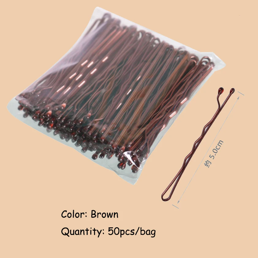 24/50 stücke Schwarz Haarnadeln Für Frauen Haar Clip Dame Bobby Pins Unsichtbare Welle Hairgrip Metall Haarspange Make-Up Pony feste Grips – Detail 8