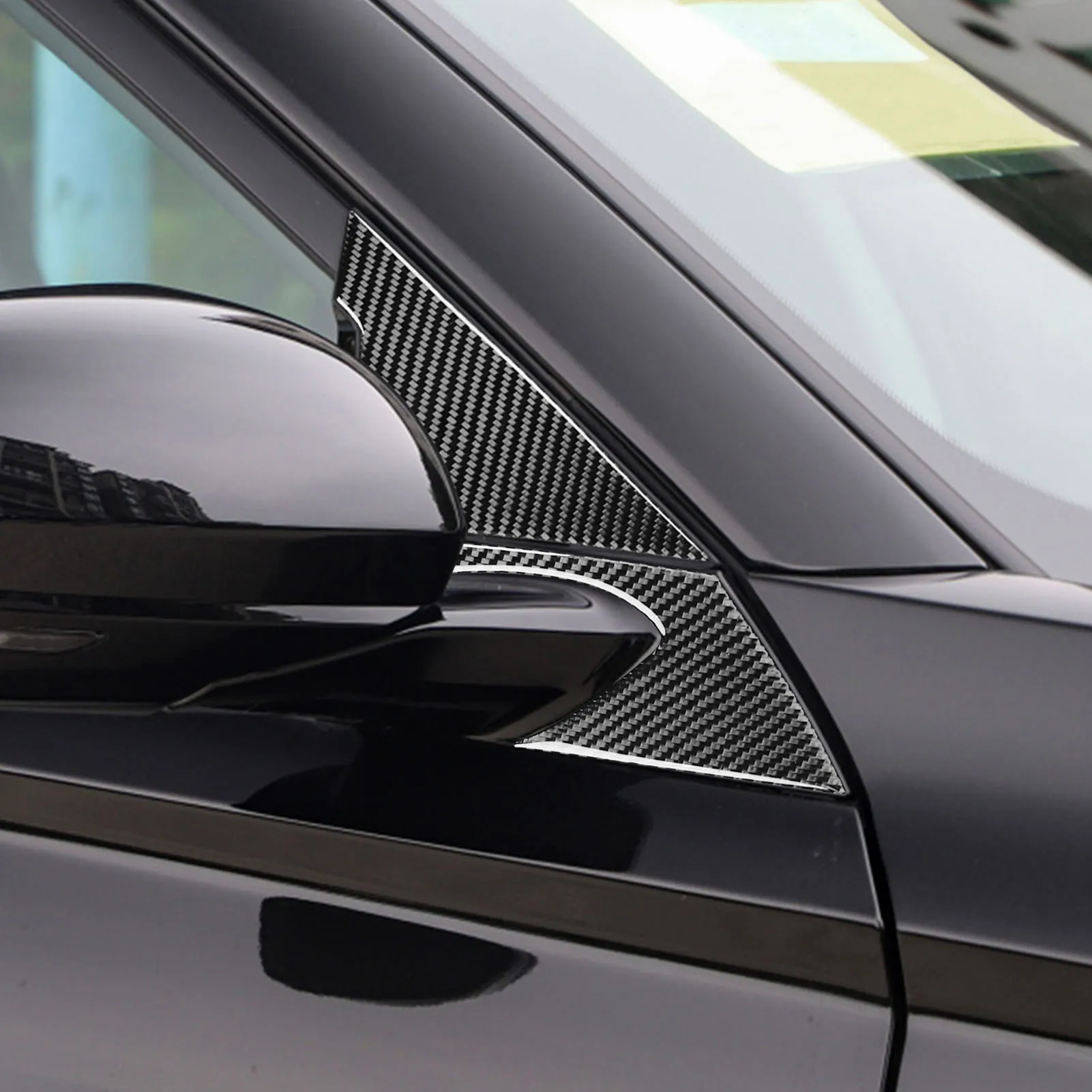 Carbon Fiber Outer A-pillar Door Post Panel Car Accessories Interior Cover Trim Modified Sticker For Nissan Altima Teana 2019+