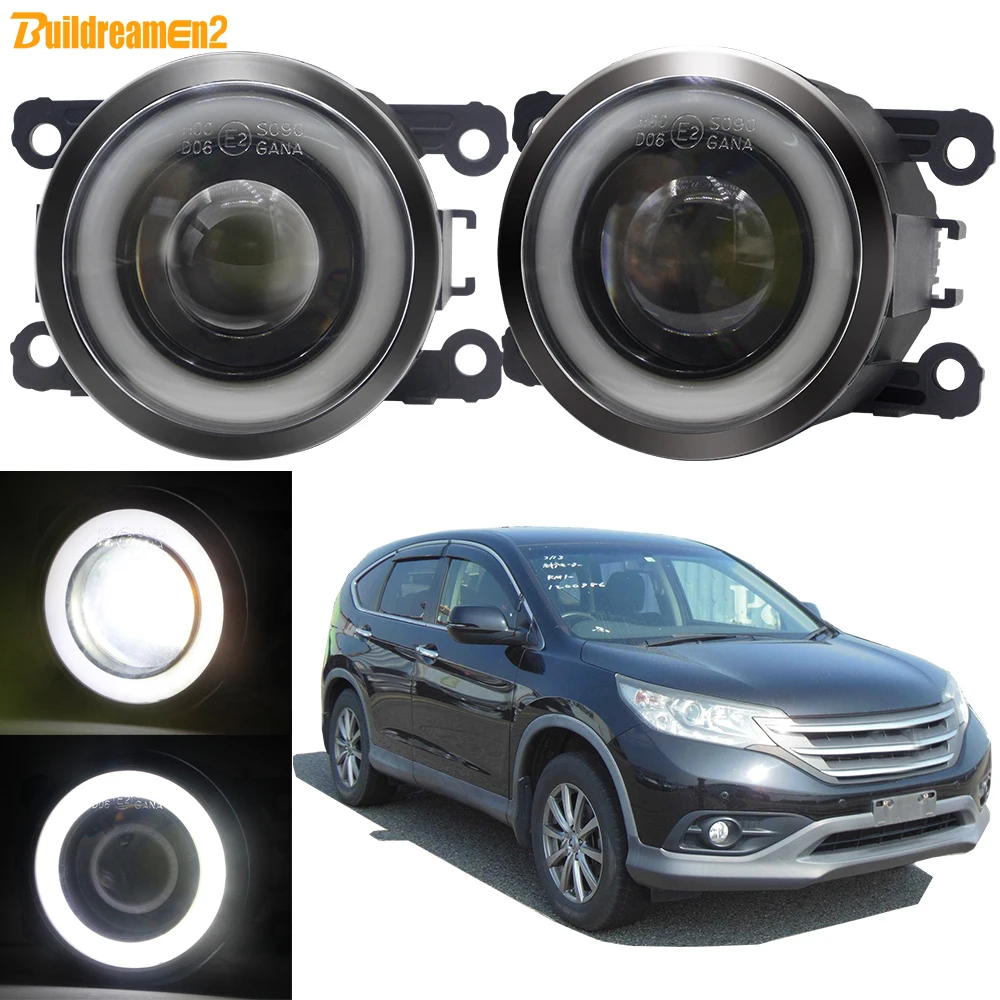 

2 X Car LED Fog Light Assembly Angel Eye DRL COB Fog Daytime Running Lamp For Honda CR-V CRV IV (RM_) 2012 2013 2014 2015 2016