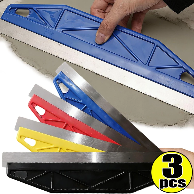 Paint Trim Tool Stainless Steel Scraper Edge Guide for Wall Painting Door Window Corner Protector Wallpaper Smoother Putty Knife