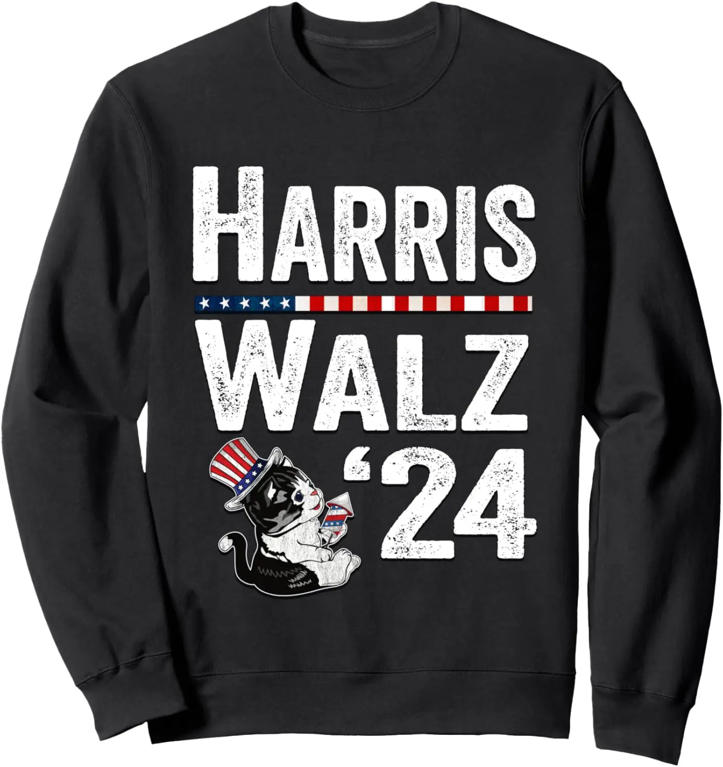 Cat Ladies for President Kamala-Harris Waltz 2024 Elections Sweatshirt