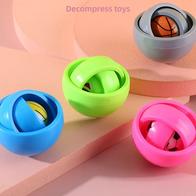 Infinite Flip 3D Fidget Spinner EDC Stress Relief Gyro Adult Fidget Toys 3D Hand Spinner Decompression Ball Educational Toy