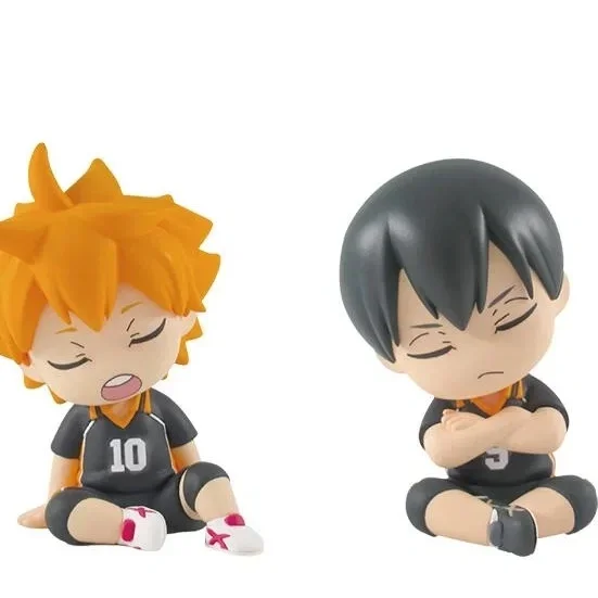 Haikyu Shoulder Lean Fig Blind Box Toy Kageyama Tobio Kozume Kenma Action Figures Model Toy Ornament Kids Gifts Blind Box