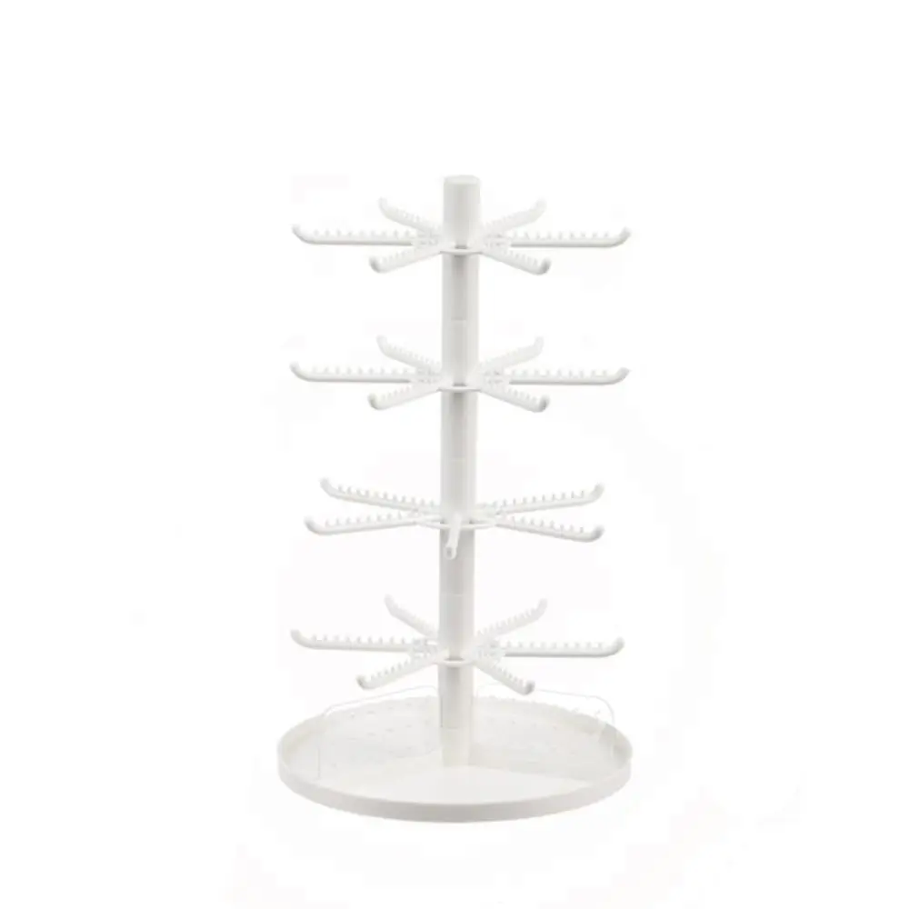 Tree Shape Hanging Jewelry Women Rotating Necklace Shelf Detachable Jewelry Display Rack Rings Home Rack Earring Holder Stand