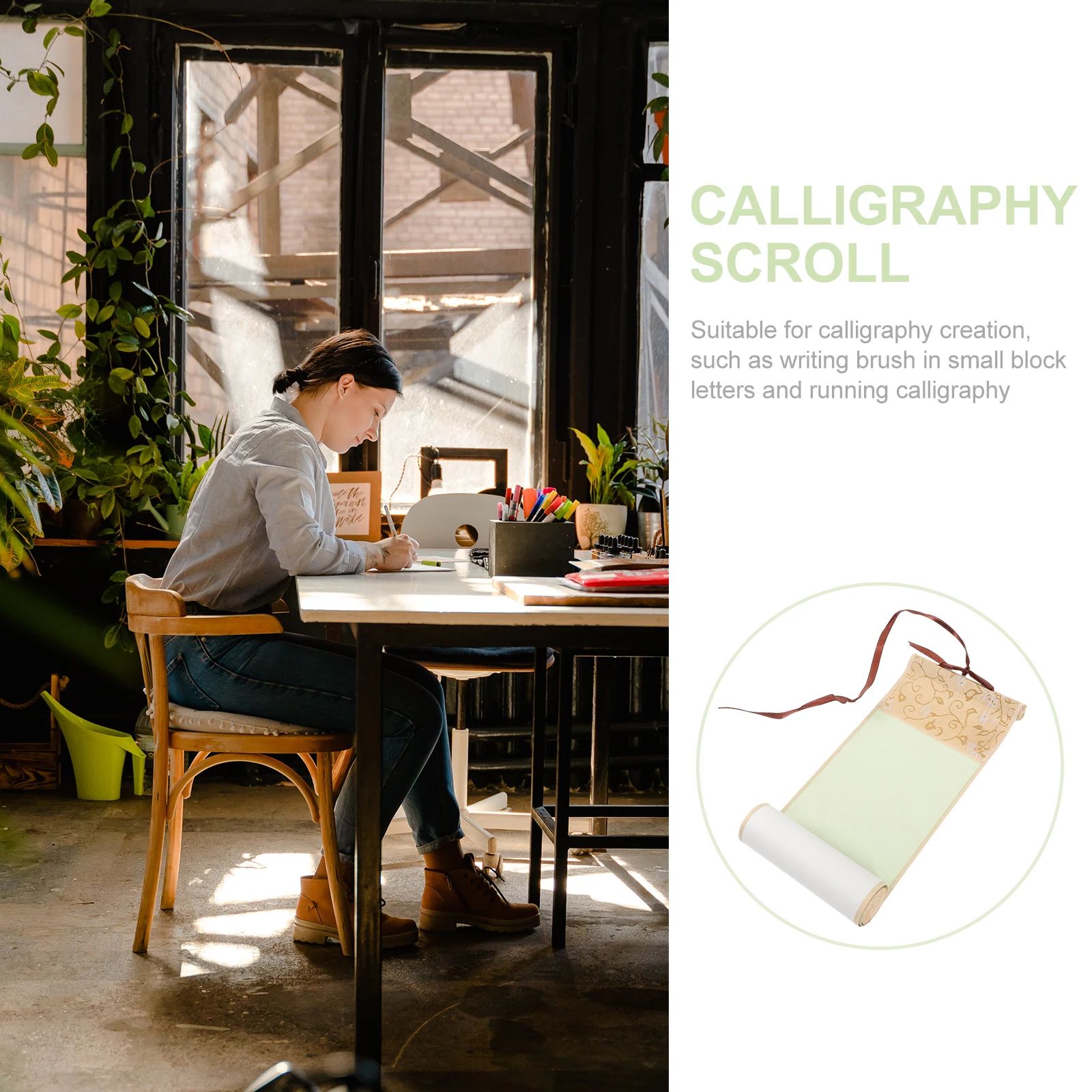 

Zen Style Small Hanging Scroll Xuan Paper Calligraphy Art For Painting Writing Practice Chinese Wall Decor Home Office