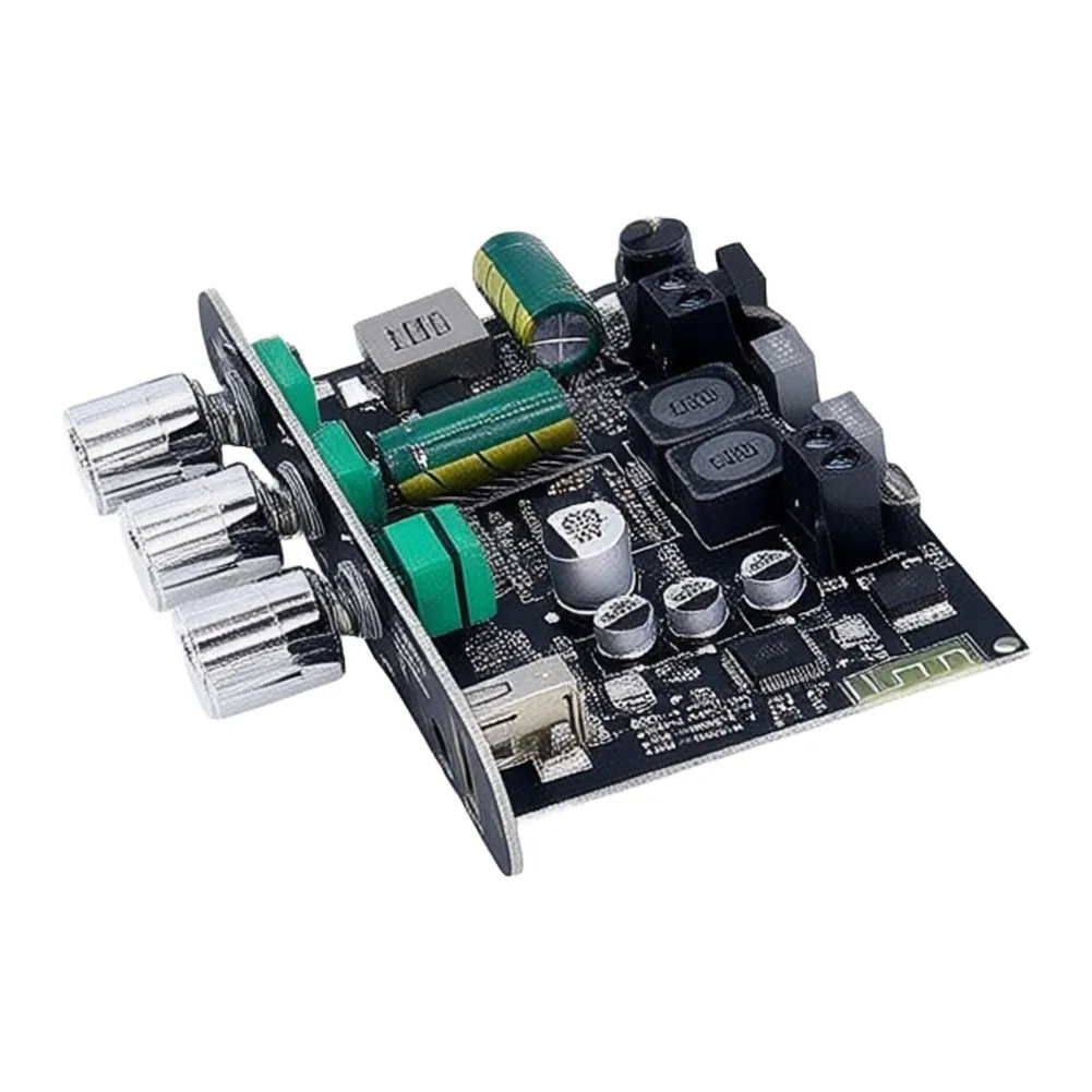 ZK-1001U Dual Wireless For Amplifier Board Kit 2pcs for DIY Speaker Projects Outdoor Home Audio 100W Output Ready