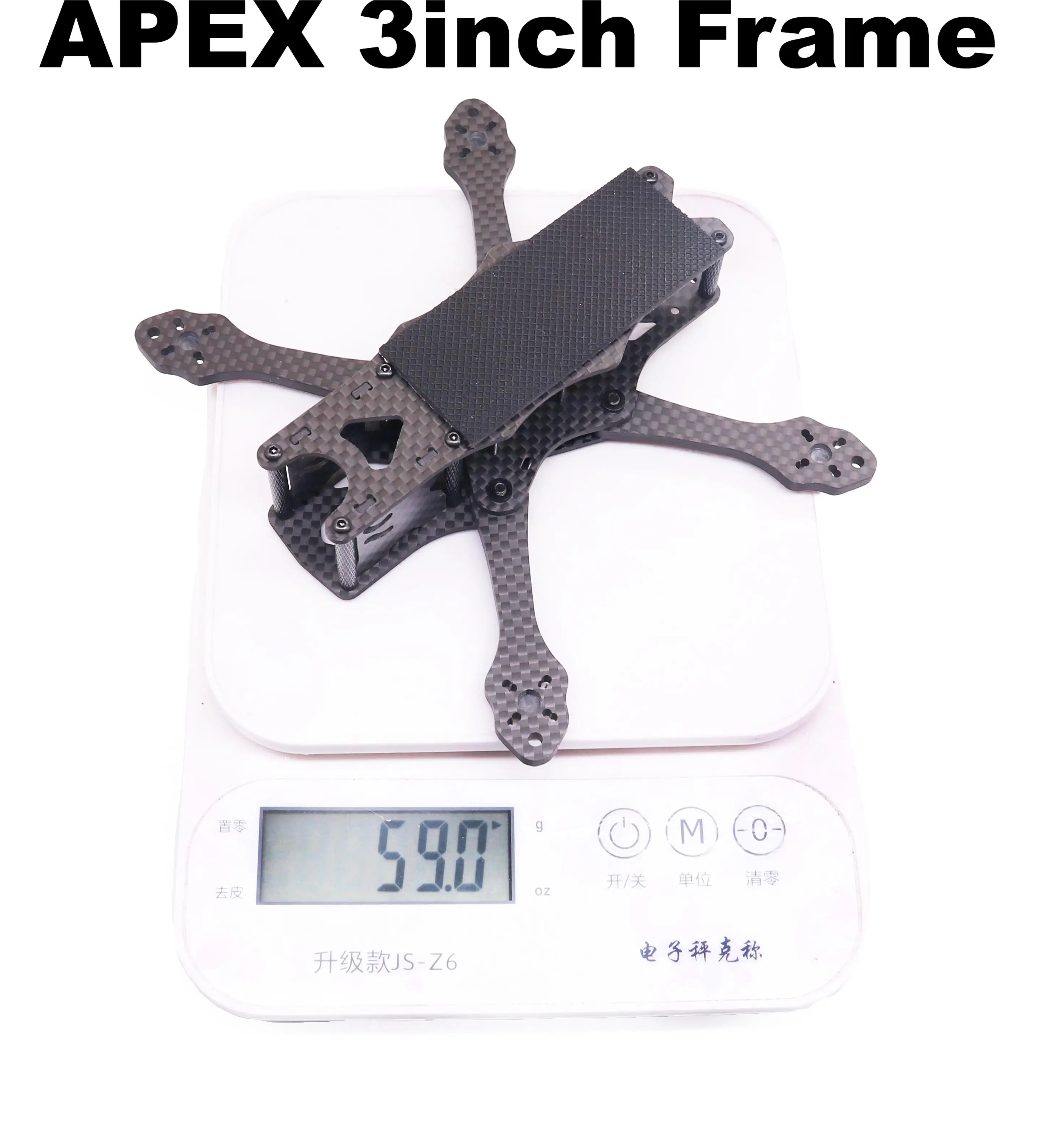 Angeltoy APEX Mini 3 بوصة 150 مم طقم إطارات من ألياف الكربون مع أذرع بسمك 4 مم لطائرة السباق بدون طيار FPV Freestyle RC Quadcopters