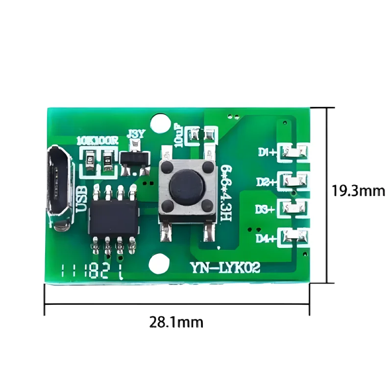 3.7-4.2V latarka latarka wędkarska płyta sterownicza reflektor płytka drukowana DIY zmodyfikowane akcesoria płytka drukowana moduł zasilania