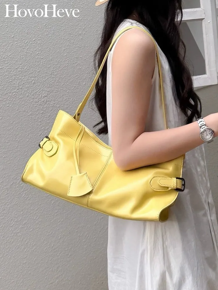 

Elegant Office Ladies Underarm Bag French Style Hobos Cowhide Genuine Leather Shoulder Bag Strap Crossbody Bags Party Handbag