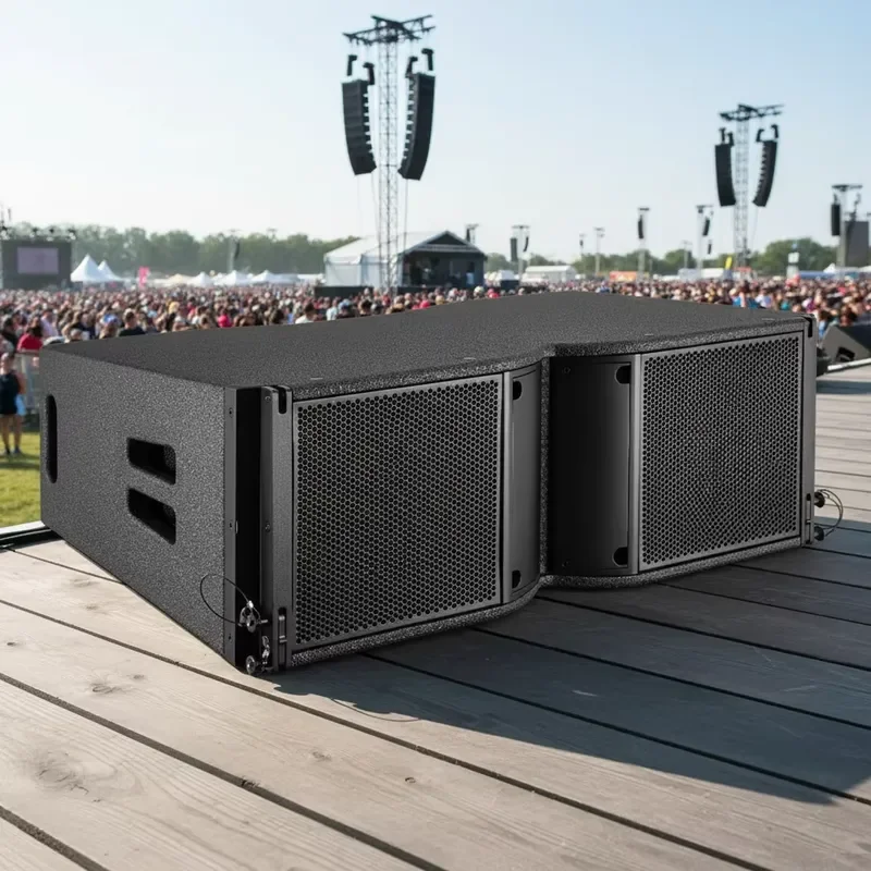 Line Array Passive 2 Way Dual 12 Inch Professional Speaker Cabinet for Concert Stage Performance