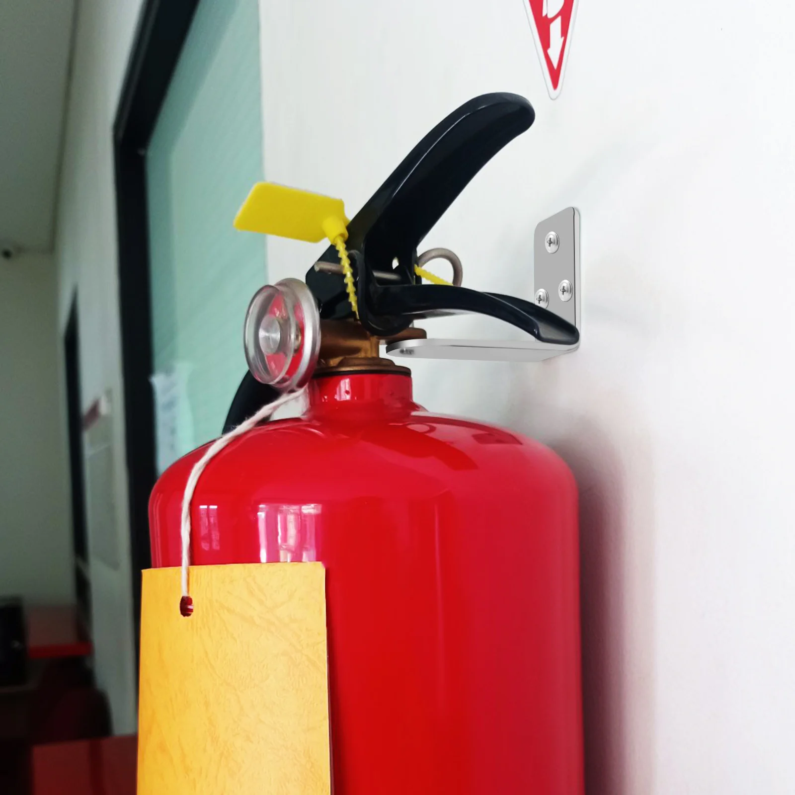 4pcs Fire Hook Mount Wall Mounted Bracket For Iron Holder Extinguisher Rack Heavy Duty Storage Rack Wall Hanger