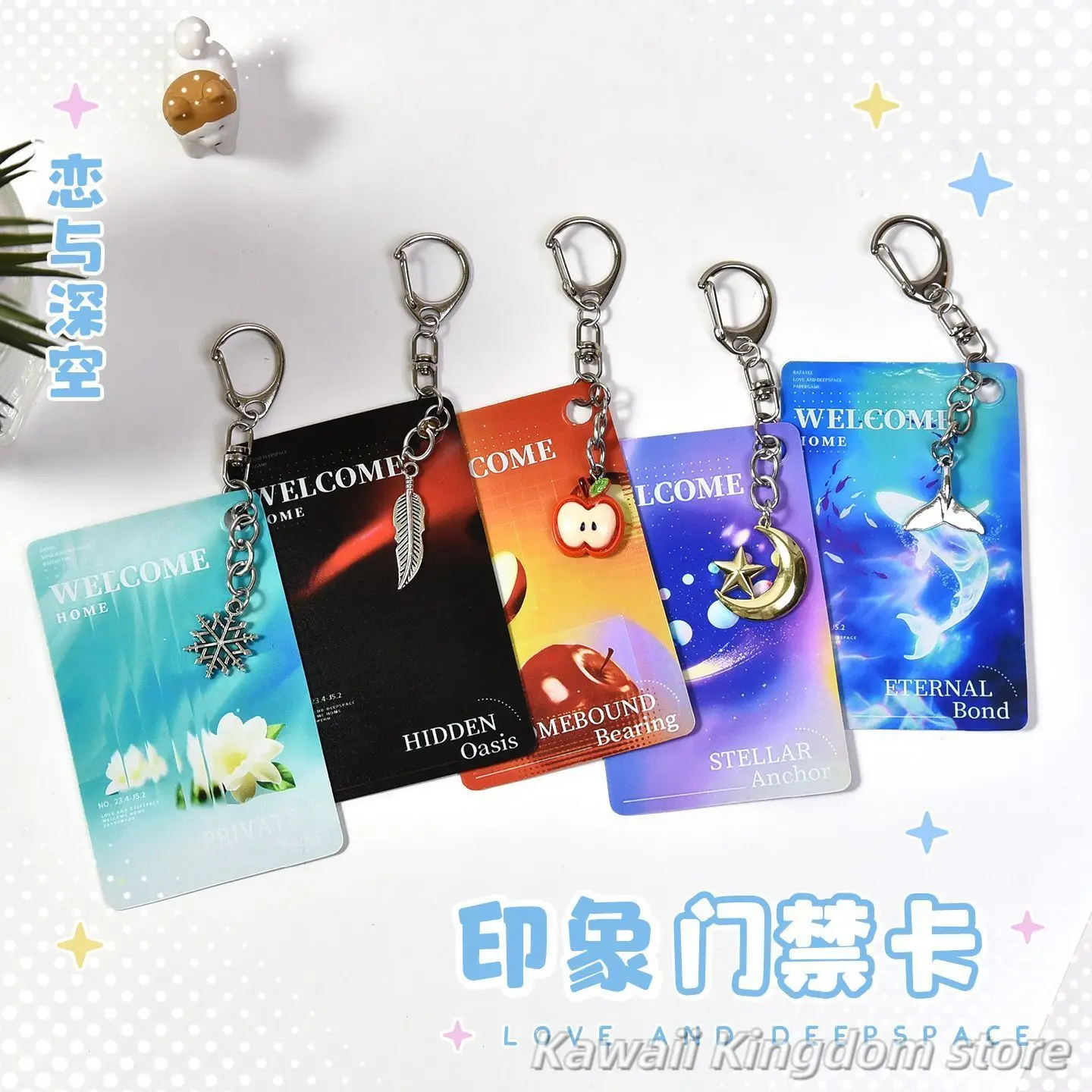 Love and Deepspace Rafayel Zayne Xavier Sylus Caleb Anime Cosplay Access Control Induction ID Card Card Holder Fans Gift