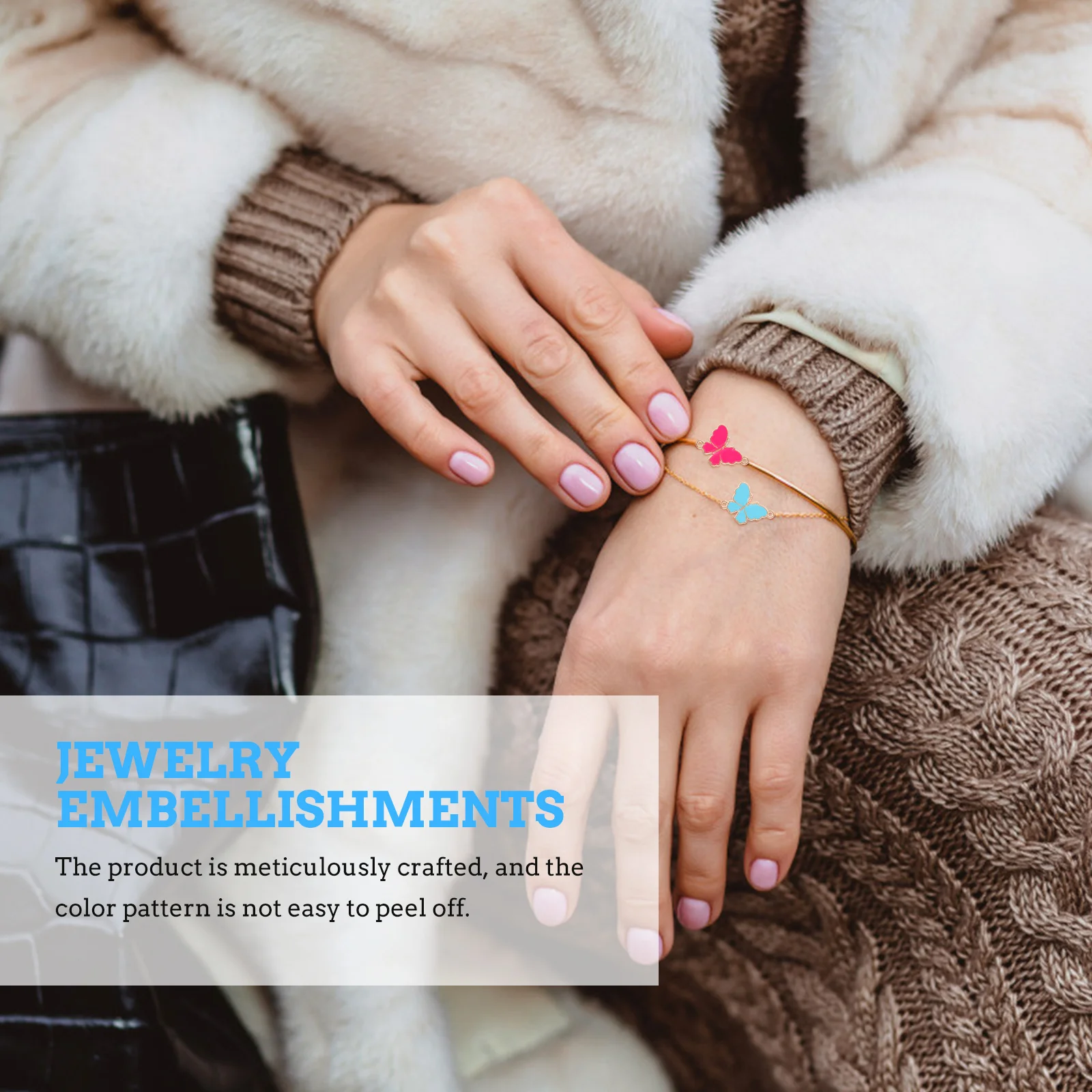 

20Pcs Butterflies Pendants Pretty Jewelry Charms Long Term Use Good Craftsmanship DIY Supplies Embellishments for Necklaces