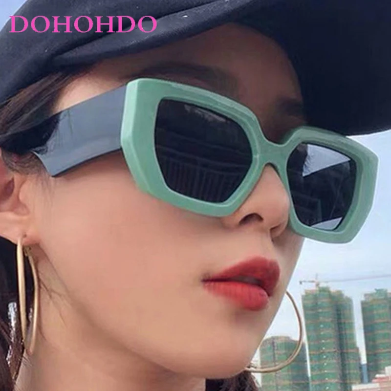 

Fashion Brand Design Square Women Sunglasses Trend Large Frame Men Sunglass Outdoor Street Photography Male Shades Lentes UV400