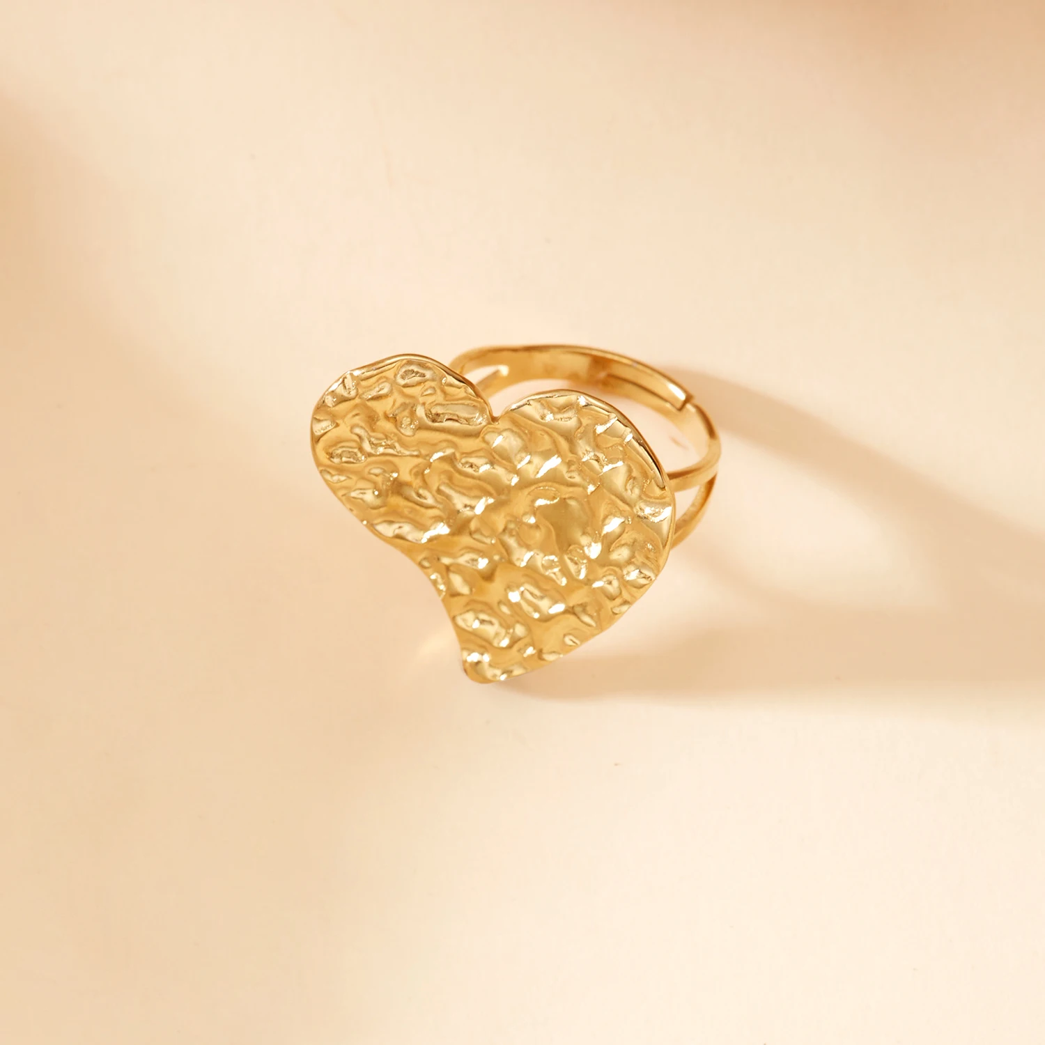 Edelstahl-Ringset im Luxus-Stil mit verstellbaren Blumen- und Seesternmotiven für Damen, stapelbar, für Urlaub am Meer, Party-Schmuck-Accessoires – Detail 4