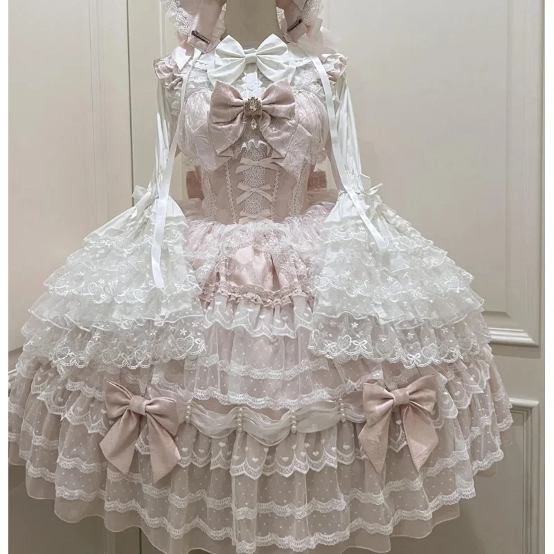 Harajuku Original Design Lolita Dress Doll Sense Jsk Suspender Dress Winter Tea Party Birthday Girl Princess Clothes Sweet 2025