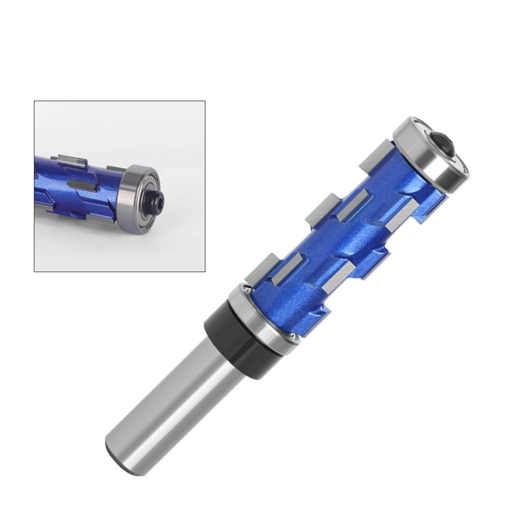 8mm Shank Dual Bearing Spiral Flush Trim Router Bit Dual Axis Bearing Spiral Milling Cutter For Smooth Accurate Woodworking