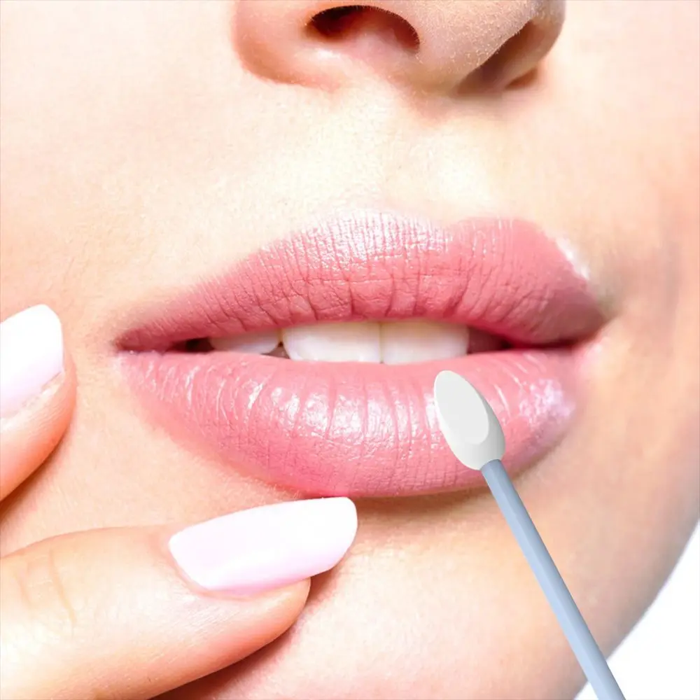 1 Juego de hisopo de algodón de silicona reutilizable de doble punta, hisopo de algodón de maquillaje resistente al agua, maquillaje Multicolor