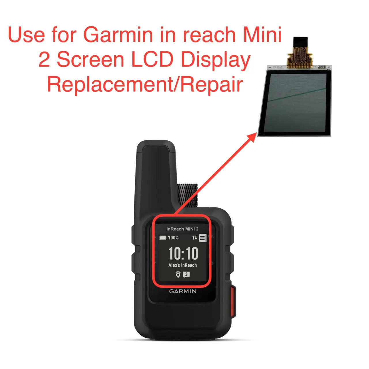 gamin-inreach-mini-2-の交換と修理のための新しいオリジナルスクリーン-oled-lcd-ディスプレイ