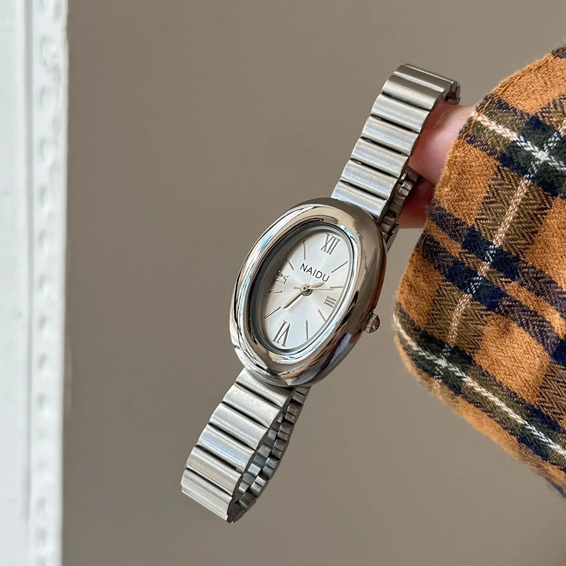 Luxury Brand Gold Oval Women Quartz Watch Fashion Casual Steel Band Wristwatch Ladies Watches Montre Femme Gifts Dropshipping