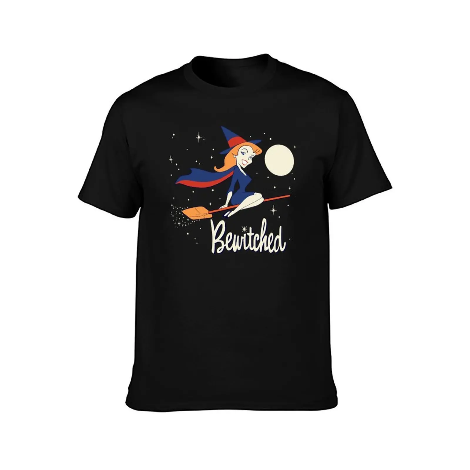 Vintage bewitched Classic T-Shirt, Summer Casual Cotton Tee, Oversized Streetwear Tops, Vintage Graphic Print, Unisex Men Women