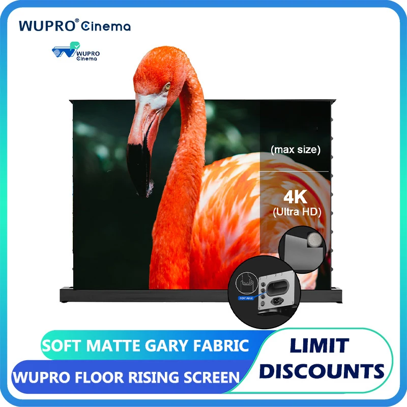 Wupro Elektrische Boden-Faltbildschirm-Test: Warum dieser ALR-Screen für Ultra-Kurz-Throw-Projektoren die beste Wahl ist