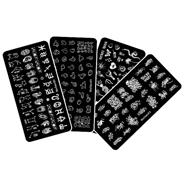 Cartoon Figure Nail Stamping Plates Customized Stamping Plate Nail Art Templates for Nails Art #jh1