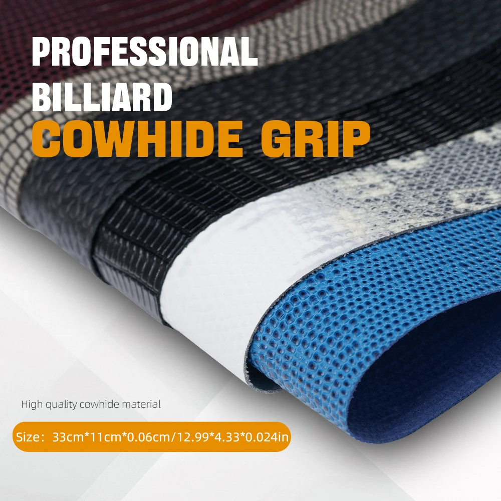 

Бильярдный кий, кожаная ручка, обертка из воловьей кожи, водонепроницаемая нескользящая кожа ящерицы, 325*100*0,6 мм, бильярдный кий, аксессуар для бильярда