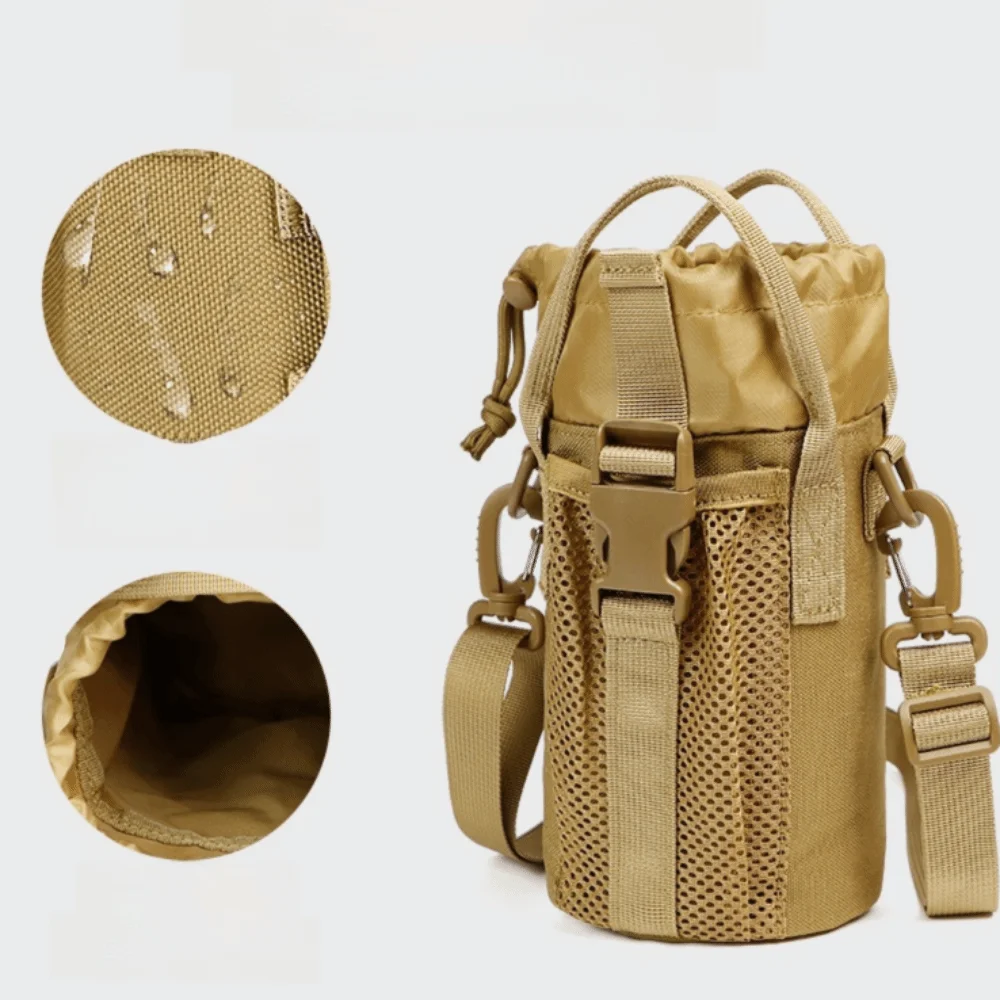 

Large Capacity Water Bottle Sling Bag Multi-layer Adjustable Gym Bottle Bag Waterproof Portable Crossbody Sports Bag Fitness