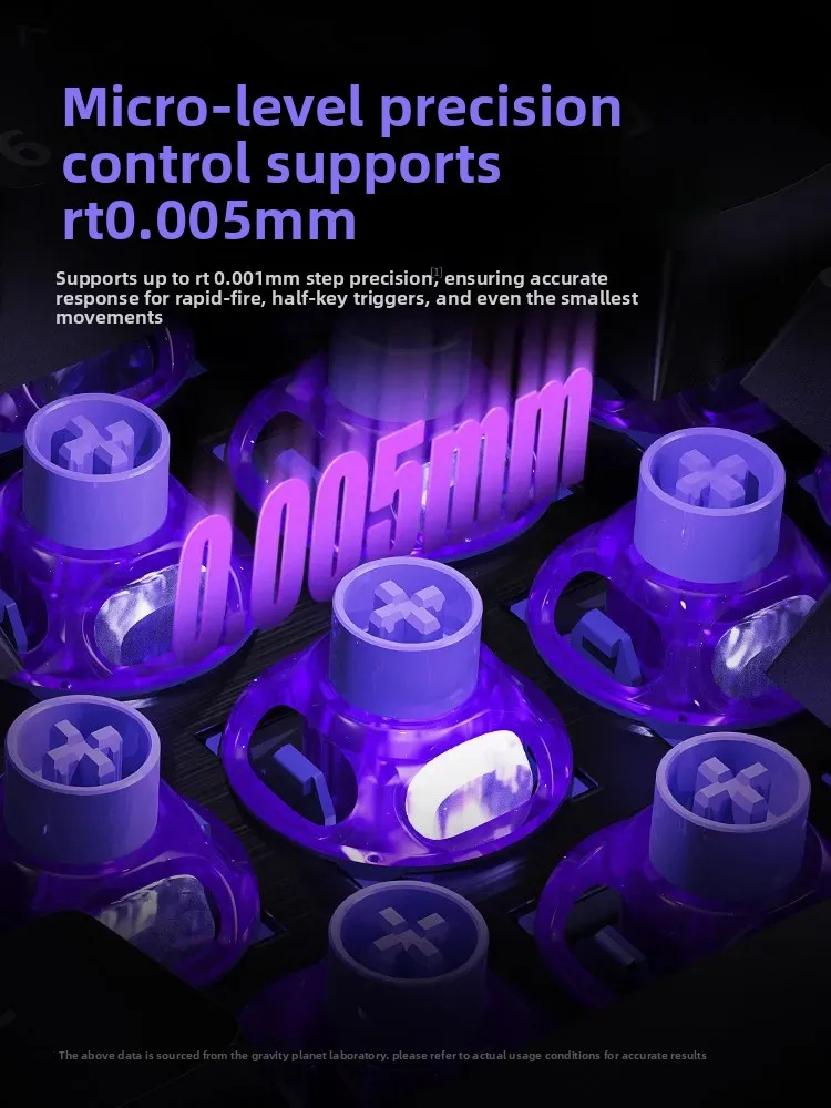 Gravastar UFO Magnetic Switch Deep Clacky Sound Hot Swap 40gf Magnetic Linear Switches For Keyboard Hall Effect Keyboard RGB