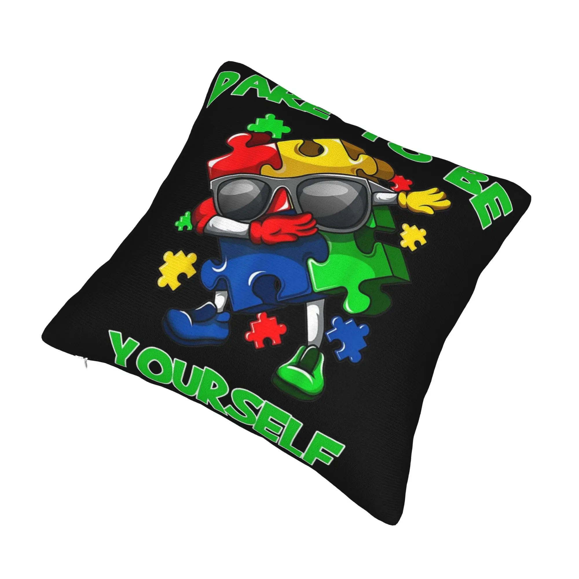 Dabbing Puzzle Autism Awareness Pillowcases Accessories Cushion Cover Decoration Throw Pillow Case Cover Home Multiple Sizes