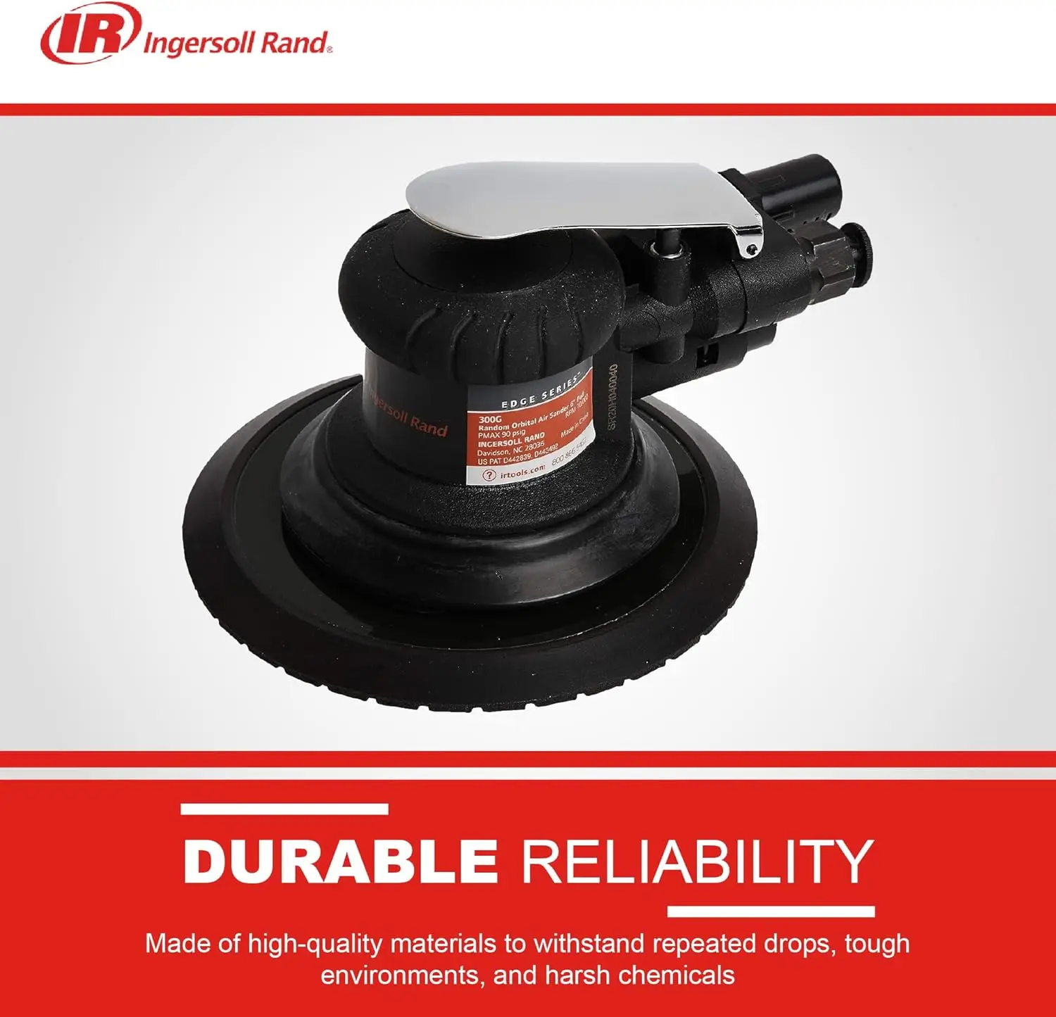 Sander Udara Orbital Acak 300G, Orbit 3/16", Pad 6", 10,000 RPM, 0,2 HP