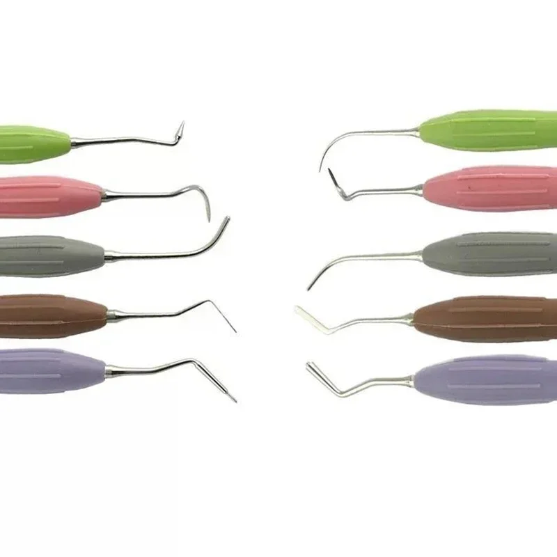 

5Pcs/set Repair Filling Instrument Silicone Handle Spatula Head Autoclavable Aesthetic Restoration Filler Dental Dentistry Tools