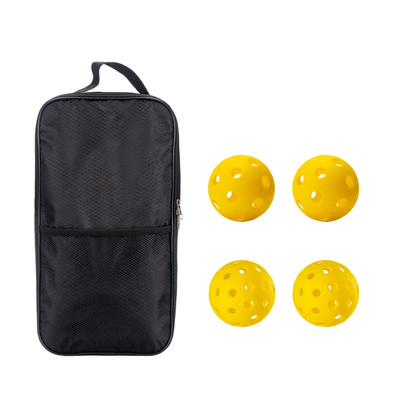 3 Styles Thickness 16MM PP Honeycomb Core Glass Fiber Pickleball Paddle Set 2 Racket 4 Balls and Storage Bag