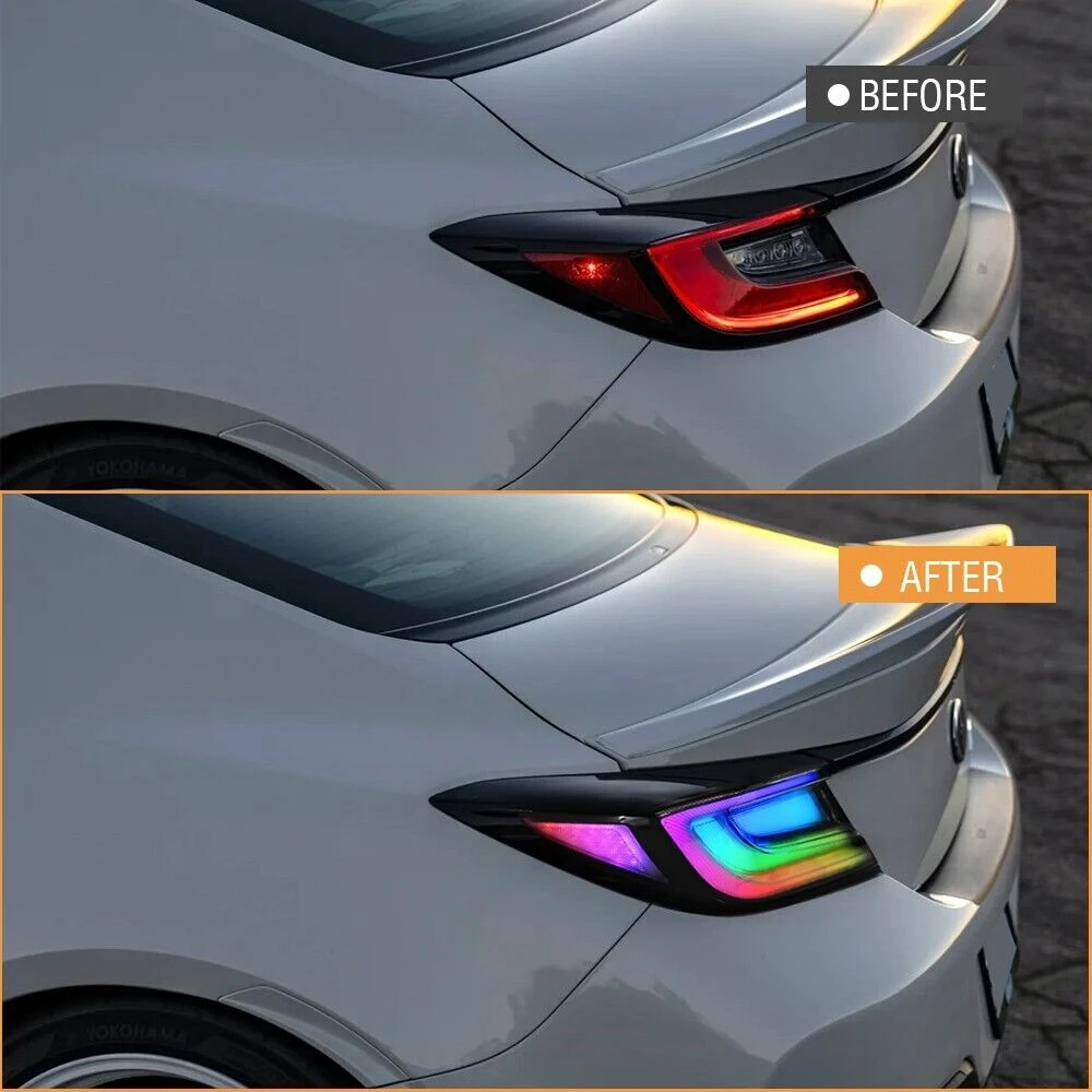 Pair LED Taillights For 2021 2022 2023-2025 Toyota GR86 Subaru BRZ ZN8/ZD8 Taillamp Rear Lamp Brake Turn Signal Reversing Light
