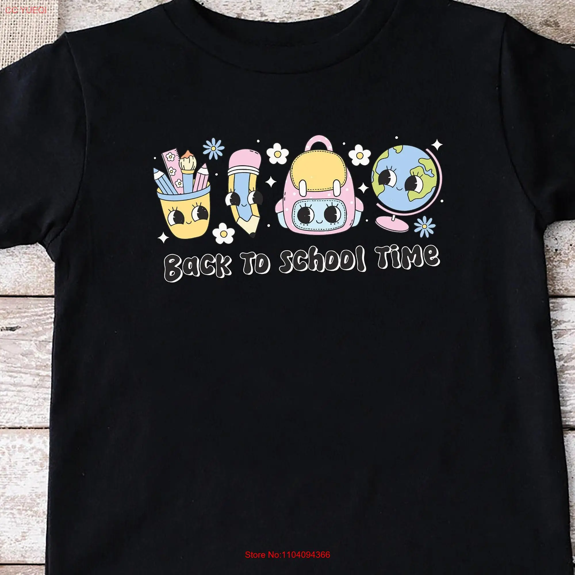 Groovy Back to School Time Toddler T Shirt Kids Primary Retro Stuff First Day of long or short sleeves